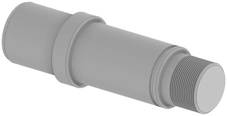 Il modello 3D del pezzo in Inventor.